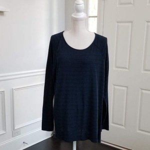 Ava & Viv Women's Striped Long Sleeve Top Size X